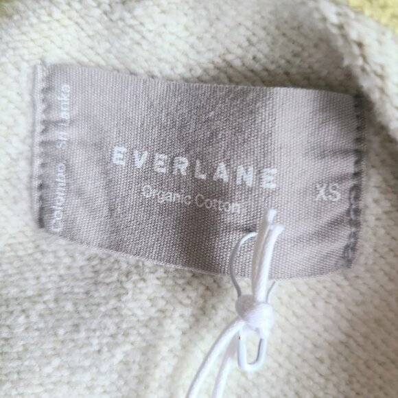 Everlane The Track Organic Cotton Hoodie Heathered Pear Green Sweatshirt - XS - Picture 8 of 10
